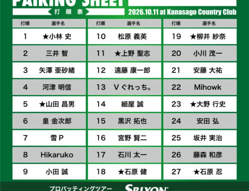 プロパッティングツアー2026 第35戦