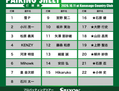プロパッティングツアー2026 第36戦