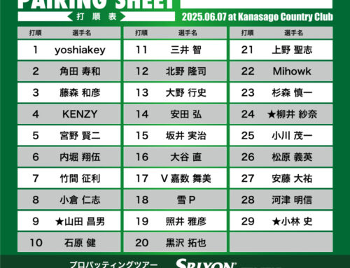 プロパッティングツアー2026 第15戦