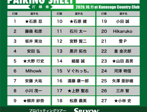 プロパッティングツアー2026 第35戦