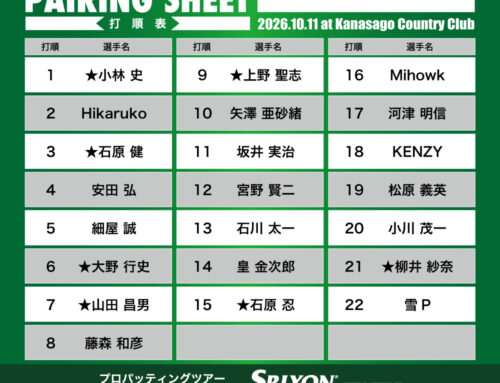 プロパッティングツアー2026 第36戦