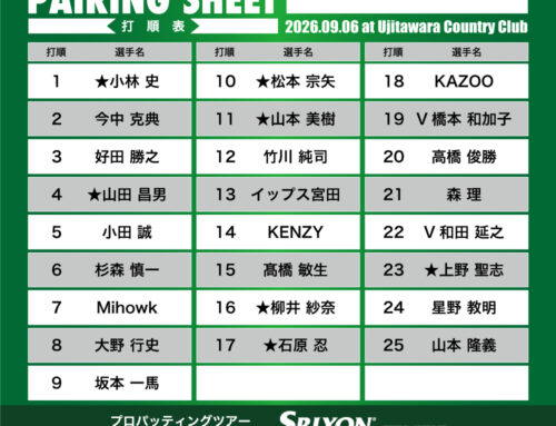 プロパッティングツアー2026 第27戦