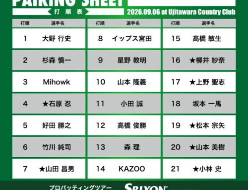 プロパッティングツアー2026 第28戦