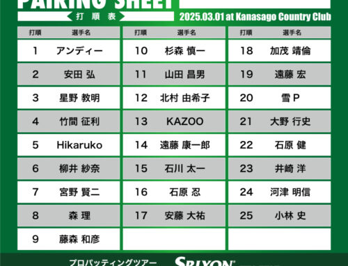 プロパッティングツアー2026 第4戦