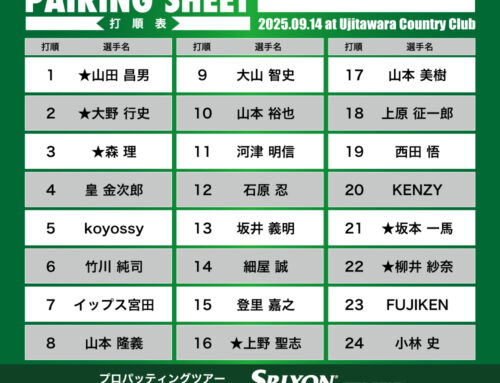 プロパッティングツアー2025 第33戦