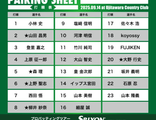 プロパッティングツアー2025 第34戦