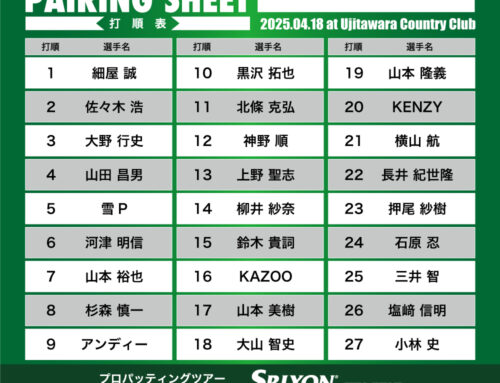 プロパッティングツアー2026 第7戦