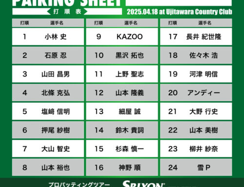 プロパッティングツアー2026 第8戦