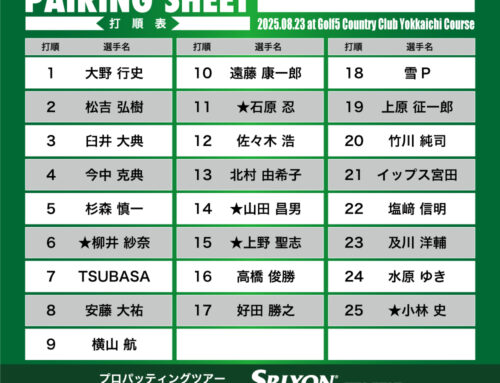 プロパッティングツアー2026 第23戦